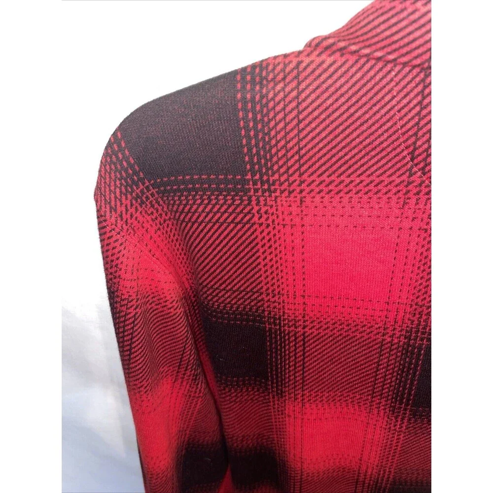 Polo Ralph Lauren Estate Rib Men’s Pullover Shirt Size Small Red Plaid Outdoors